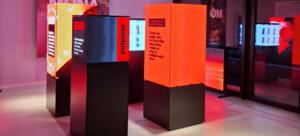 Rechthoekige led schermen in diverse kleuren